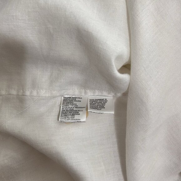 Tommy Bahama Coastal Floral Birds Of Paradise 100% Linen Button Up Shirt Size L - Picture 10 of 12